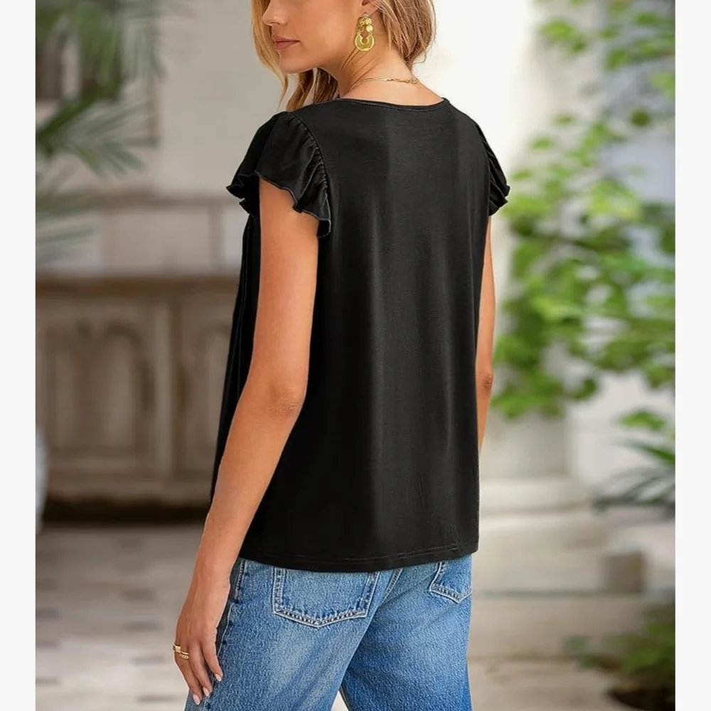 🛍️BUNDLE ONLY ITEM🛍️Ruffle Sleeve Top 2 Available - Picture 13 of 14